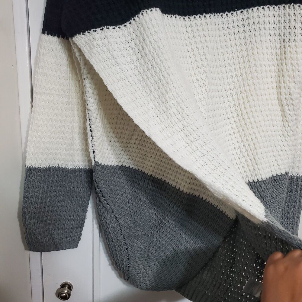 Color Block Pullover Sweater Casual Long Sleeve Crew Neck Size 1X-2X. SKU# A-134 - Picture 7 of 16
